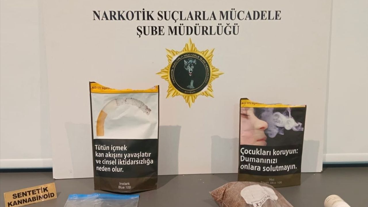 Samsun'da Tütün Paketinde Uyuşturucu Operasyonu: 3 Gözaltı