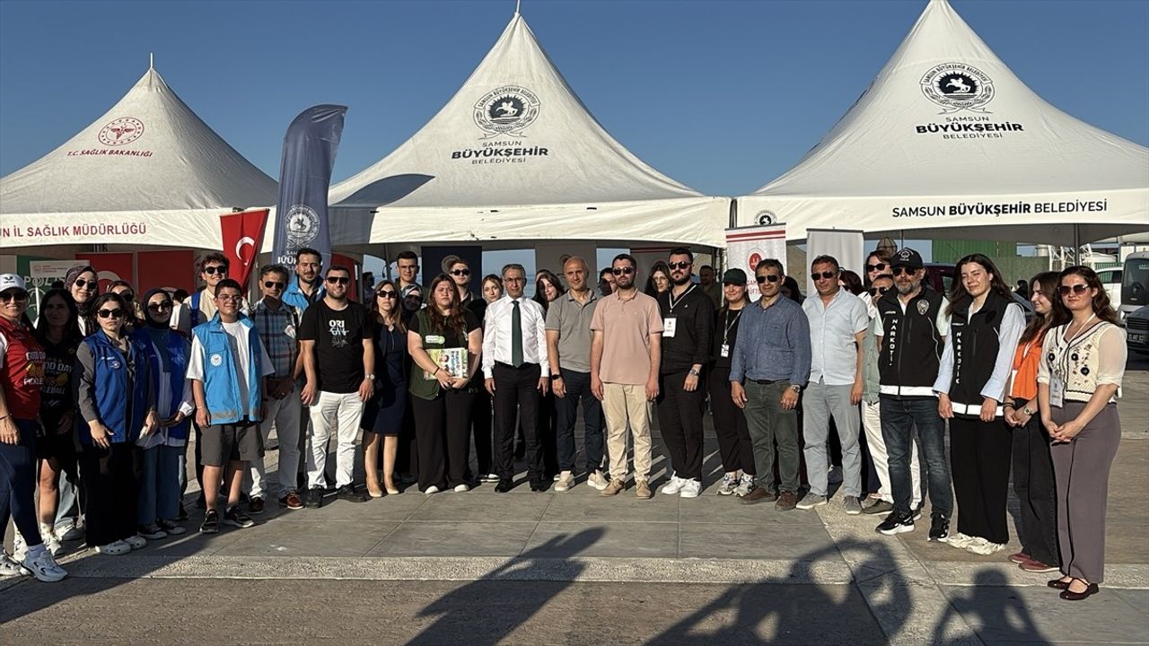 Samsun'da Uyuşturucu ile Mücadele Günü: Sporla Farkındalık Yaratıldı