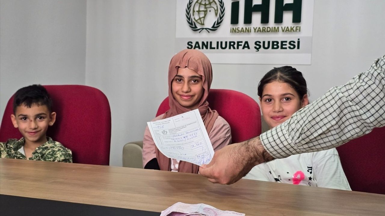 Şanlıurfalı Kardeşlerden Gazze'ye Anlamlı Bağış