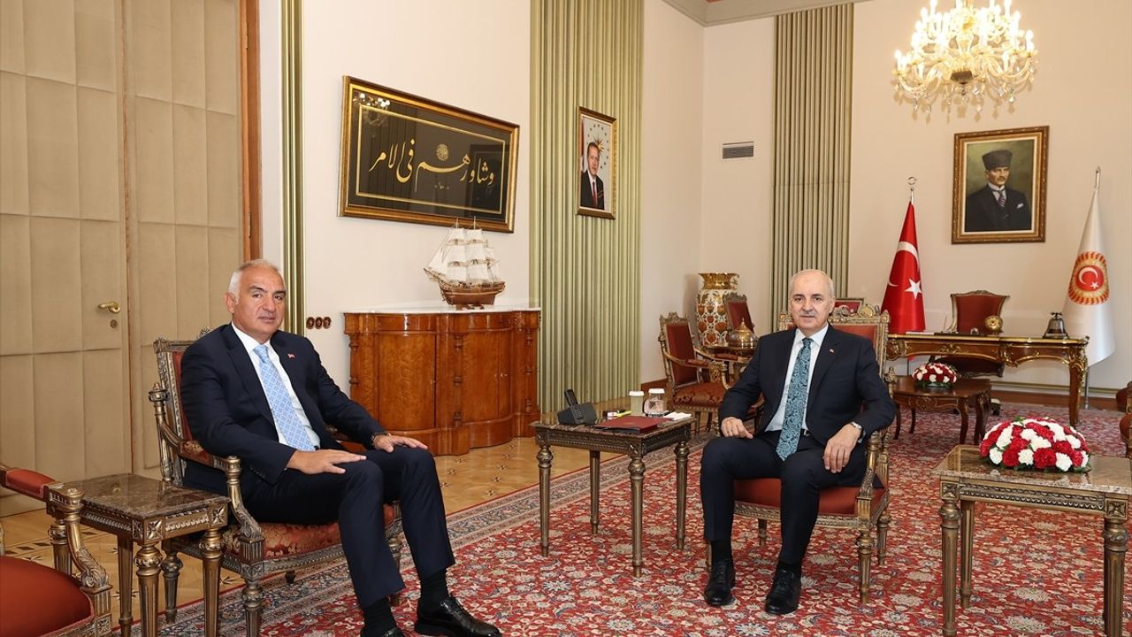 TBMM Başkanı Kurtulmuş, Bakan Ersoy'u Kabul Etti