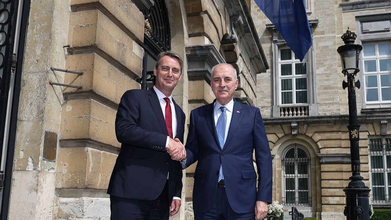 TBMM Başkanı Kurtulmuş, Belçika Senato Başkanı Blondel ile Görüşme Gerçekleştirdi