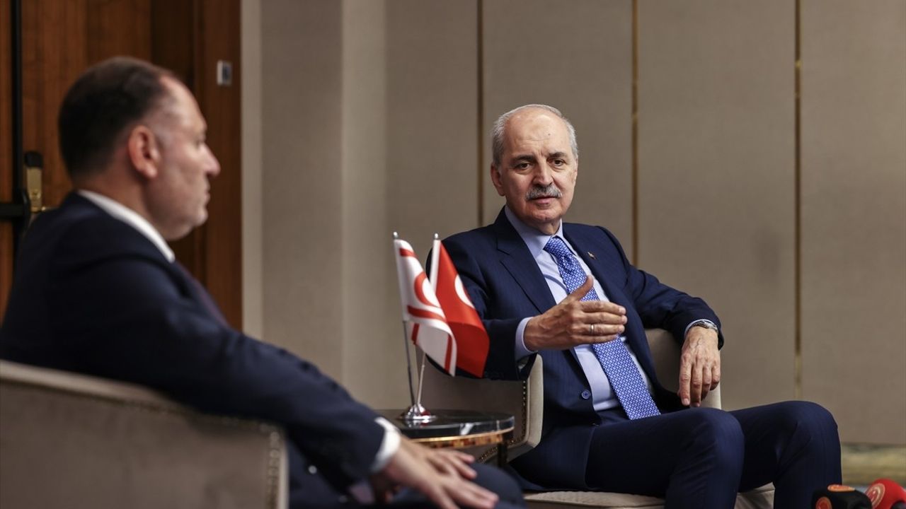 TBMM Başkanı Kurtulmuş, KKTC Meclis Başkanı Öztürkler ile Görüştü