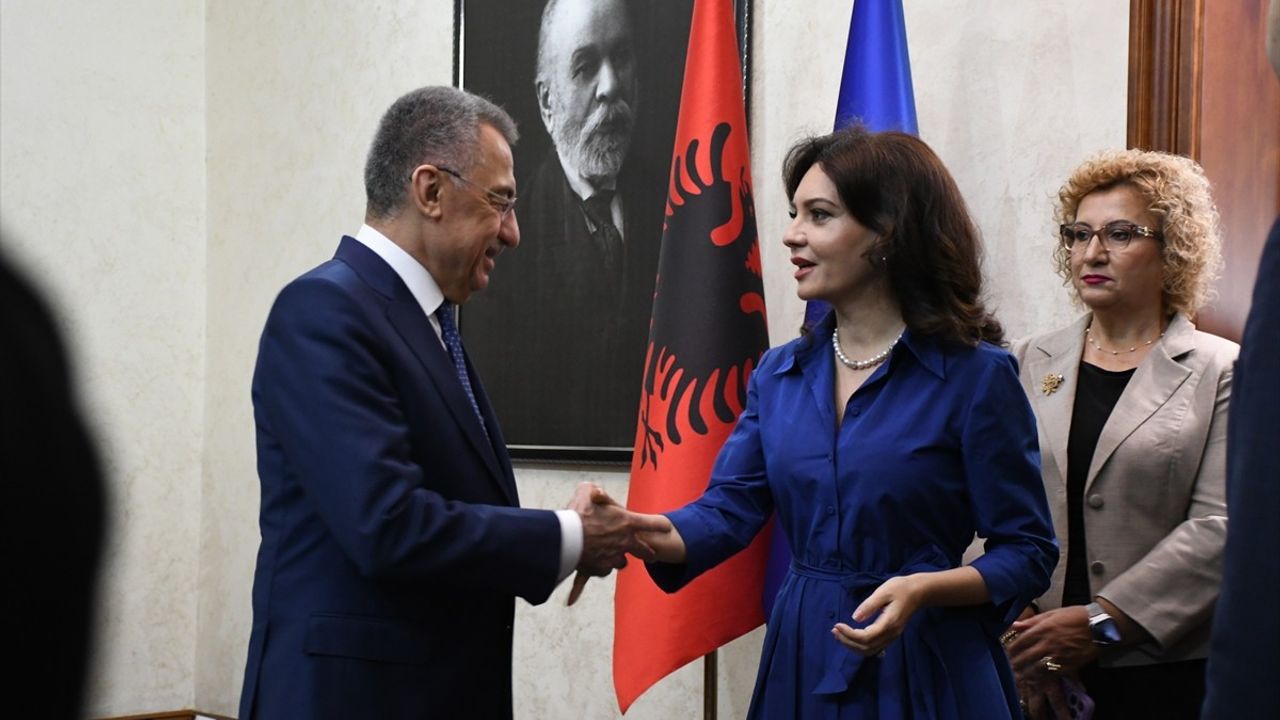 TBMM Dışişleri Komisyonu Başkanı Fuat Oktay, Arnavutluk Meclis Başkanı Elisa Spiropali ile Görüştü