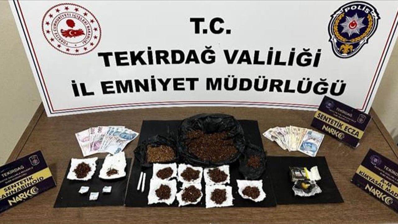 Tekirdağ'da Uyuşturucu Operasyonunda 9 Şüpheli Tutuklandı