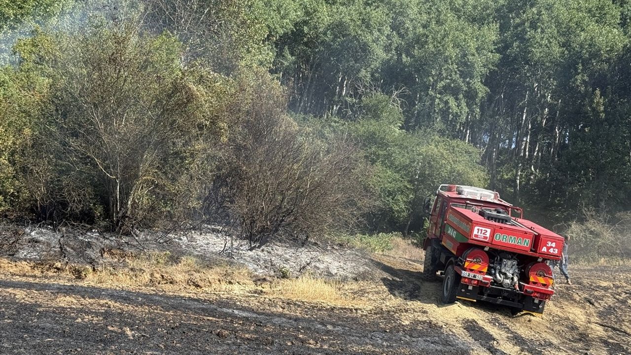 Tekirdağ'da Yangın Kontrol Altına Alındı