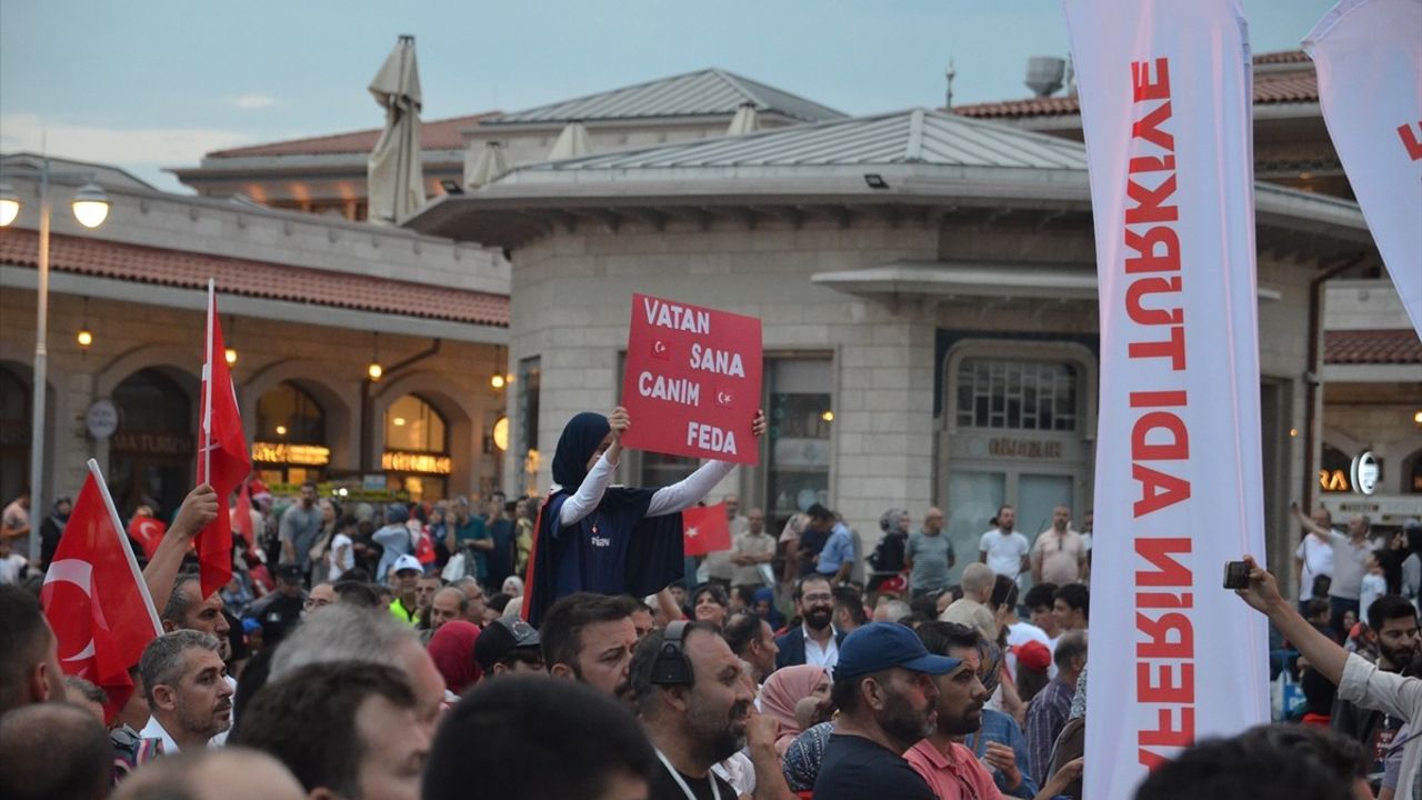 15 Temmuz Demokrasi ve Milli Birlik Günü Etkinlikleri Konya ve Çevresinde Coşkuyla Kutlandı