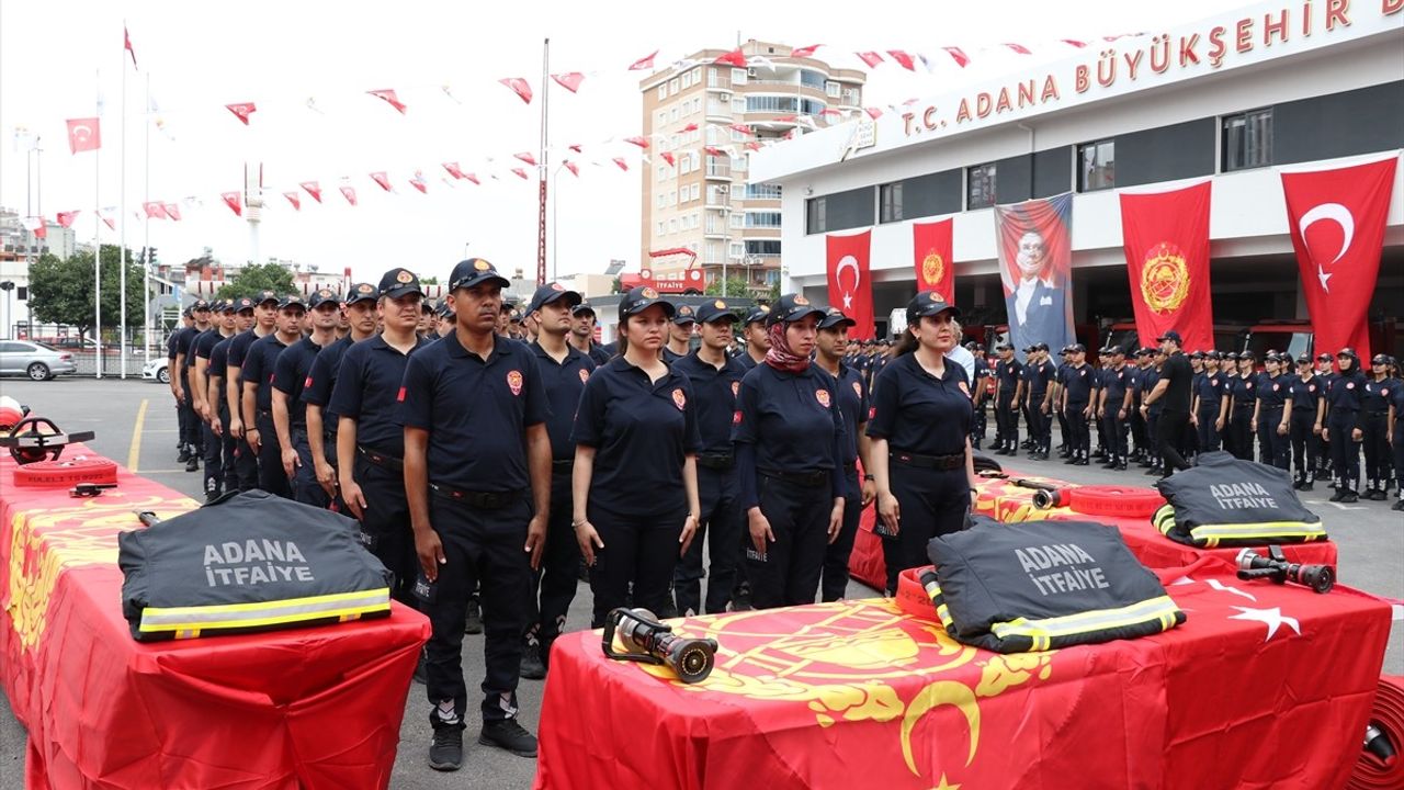 Adana'da 90 Yeni İtfaiye Eri Göreve Başladı
