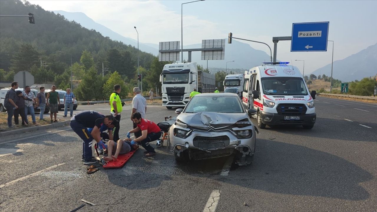 Adana'da Trafik Kazasında 1 Yaralı
