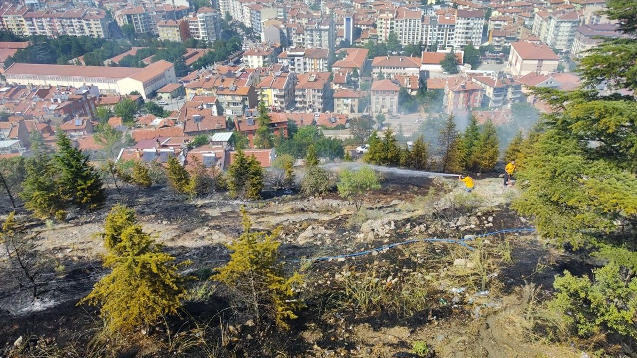 Afyonkarahisar'da Hıdırlık Tepesi'nde Yangın Kontrol Altına Alındı