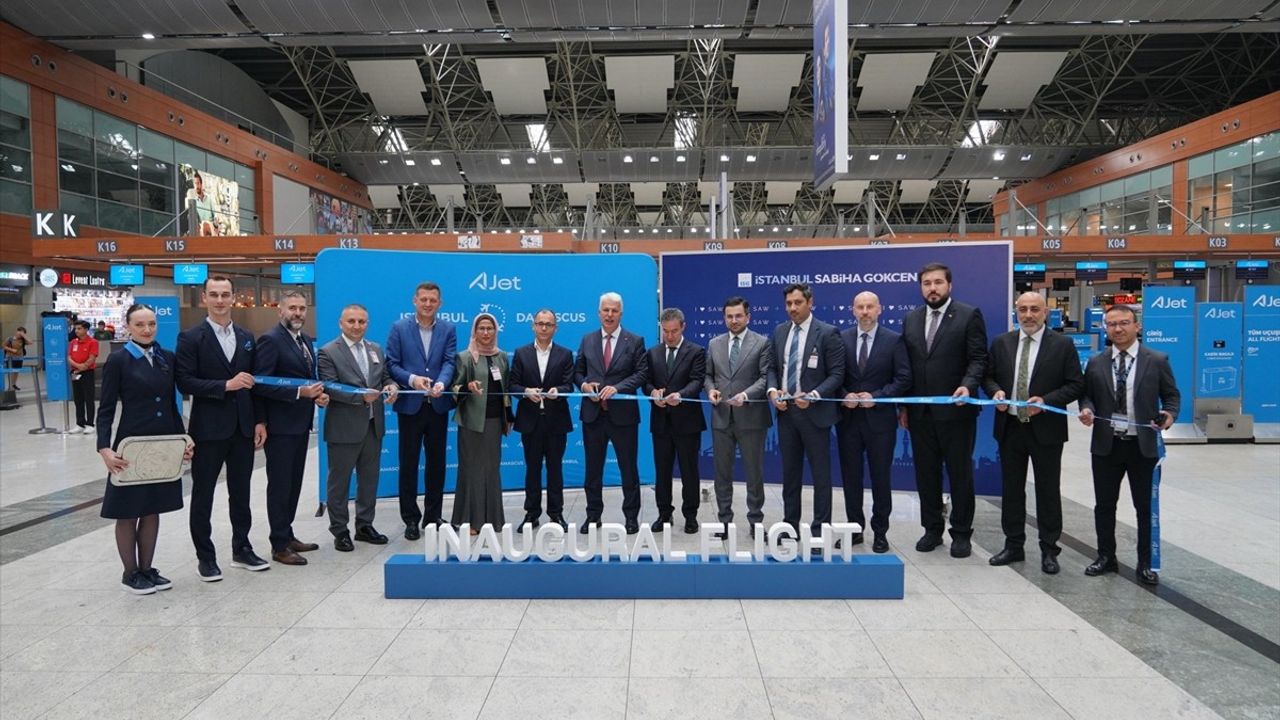 AJet, Şam Uçuşlarına Resmi Olarak Başladı