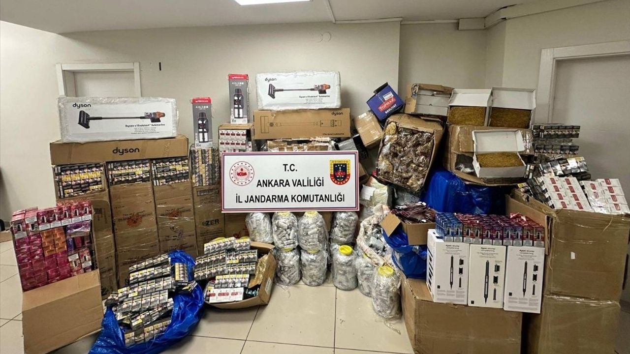 Ankara'da 7 Milyon Liralık Kaçak Ürün Ele Geçirildi