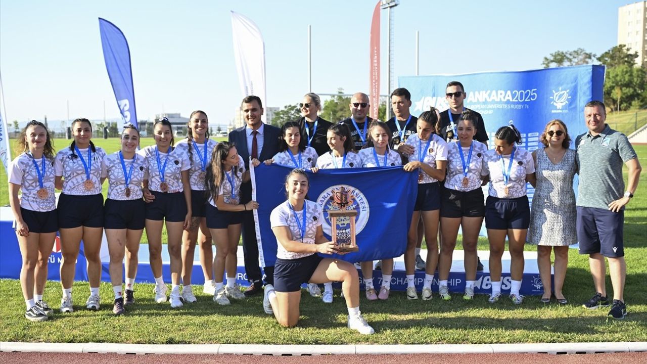 Ankara'da Avrupa Üniversitelerarası 7'li Ragbi Şampiyonası Sona Erdi