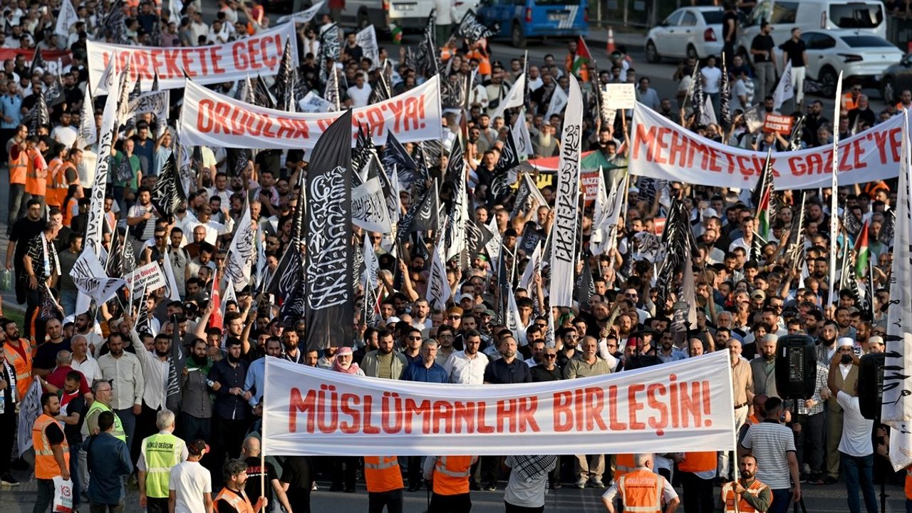Ankara'da İsrail'in Gazze Saldırılarına Protesto