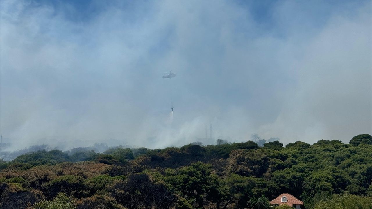 Antalya'da Orman Yangınına Hızla Müdahale Ediliyor