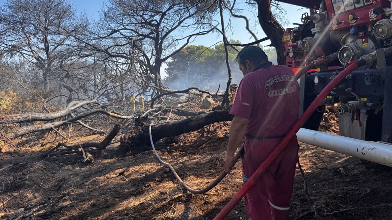 Antalya'da Orman Yangınına Hızlı Müdahale Başlatıldı