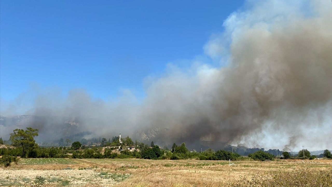 Antalya'nın Serik İlçesinde Orman Yangınına Hızla Müdahale Ediliyor