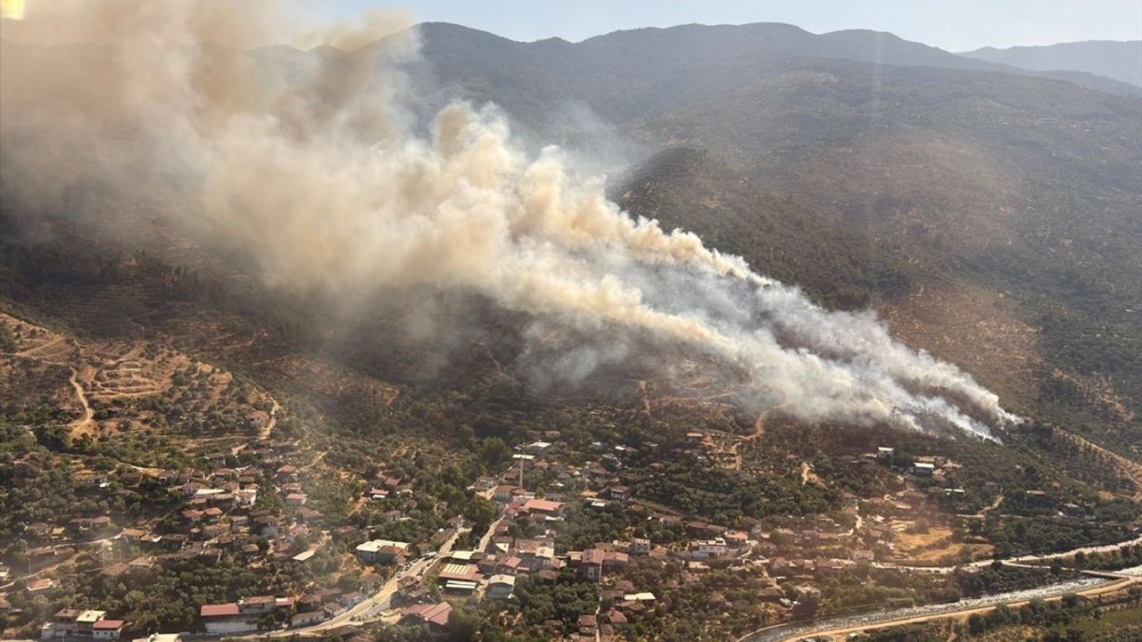 Aydın Bozdoğan'da Tarım Alanında Yangın: Müdahale Sürüyor