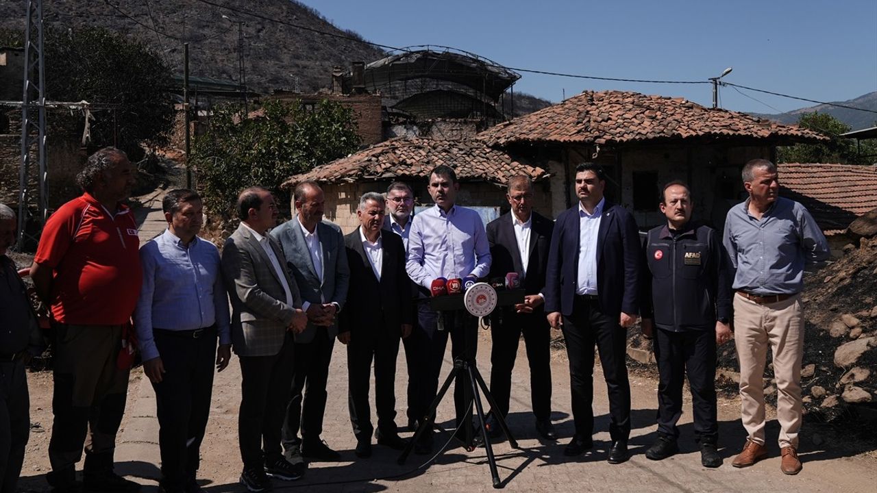Bakan Kurum'dan Orman Yangınlarına İlişkin Hasar Tespiti Açıklaması