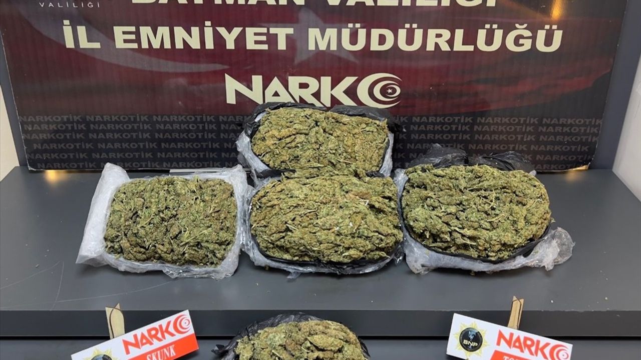 Batman'da Uyuşturucu Operasyonu: 4.5 Kilo Skunk Ele Geçirildi
