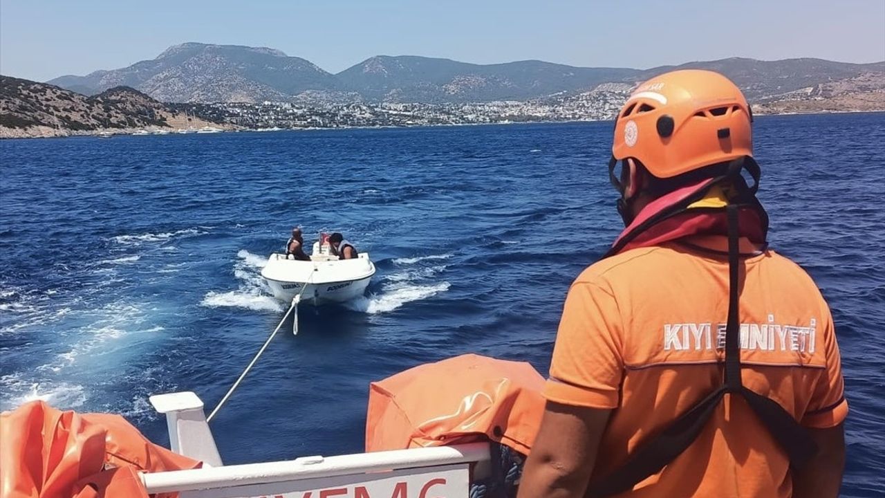 Bodrum Açıklarında 9 Kişi Kurtarıldı
