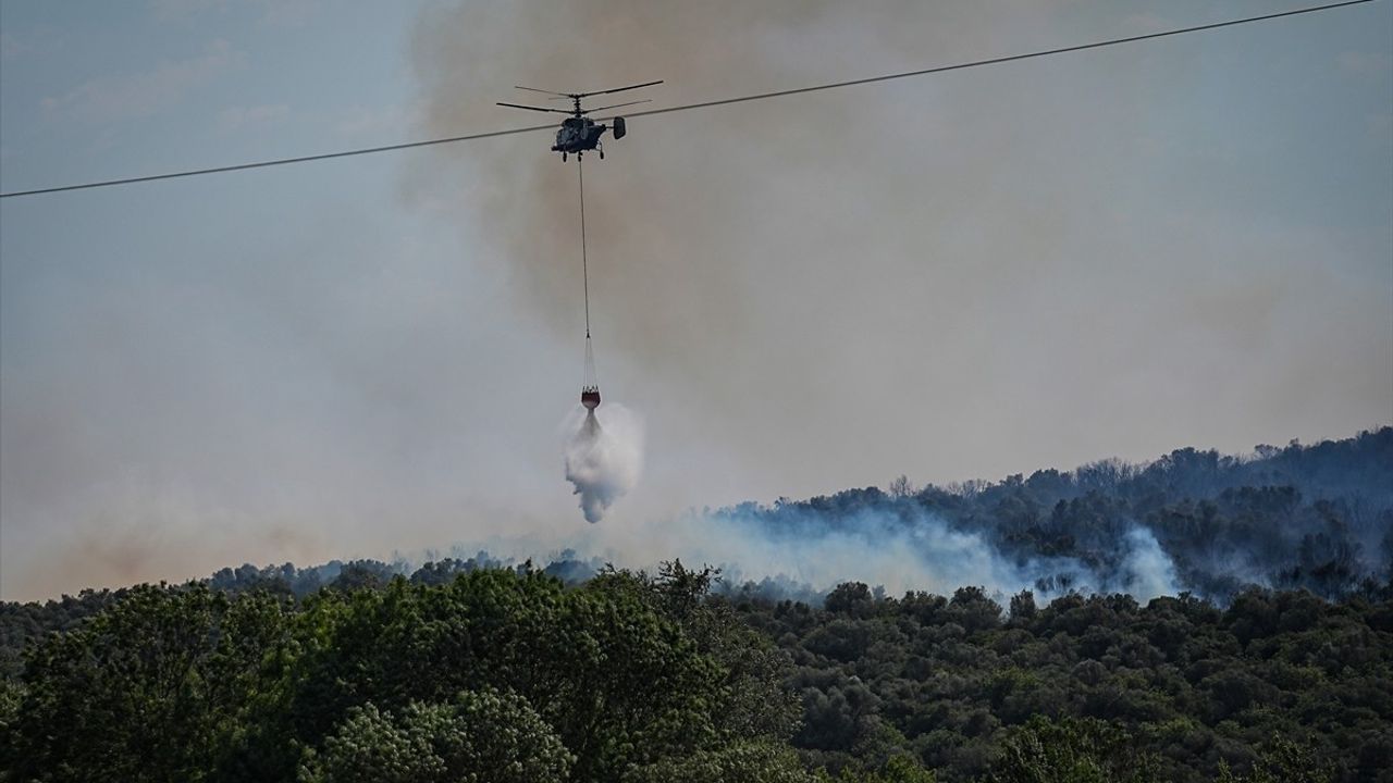 Bursa'da Orman Yangını Kontrol Altına Alınmaya Çalışılıyor