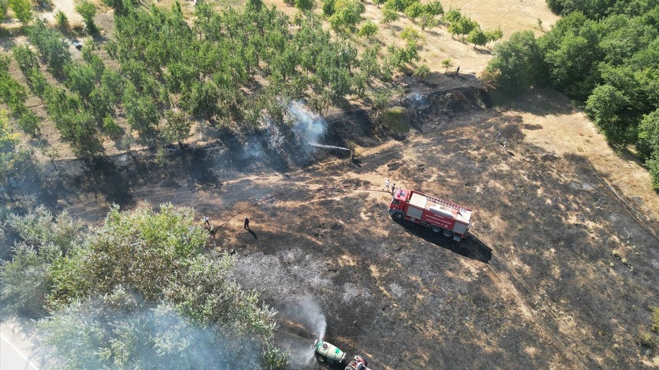 Bursa İnegöl'de Arazide Çıkan Yangın Kontrol Altına Alındı