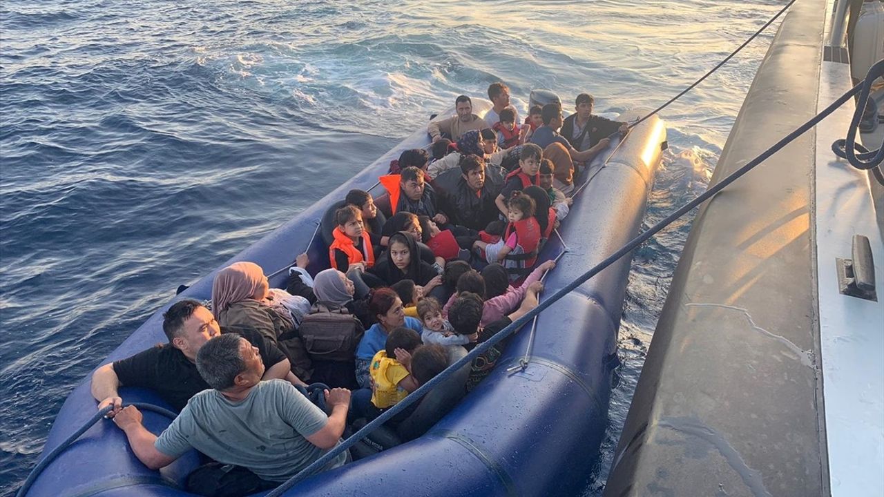 Çanakkale'de 38 Düzensiz Göçmen Yakalandı