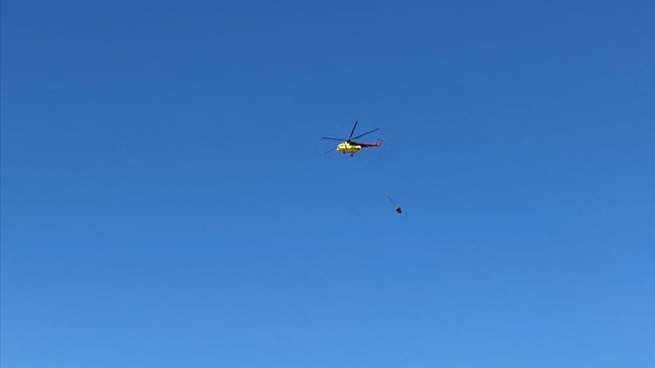 Çanakkale'de Tarım Arazisinde Yangın: Havadan ve Karadan Müdahale Devam Ediyor