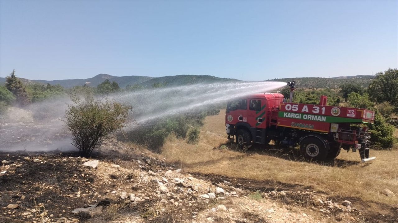 Çorum'un Kargı İlçesinde Orman Yangını Kontrol Altına Alındı