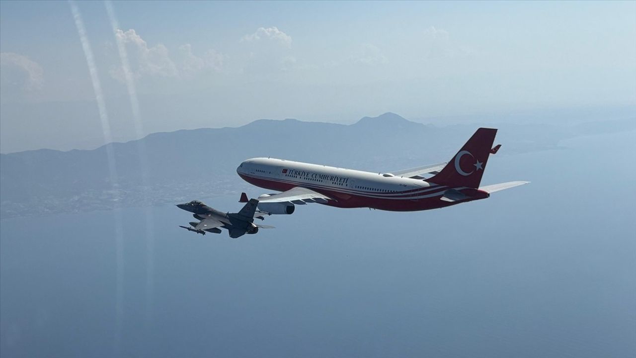 Cumhurbaşkanı Erdoğan'ın KKTC Ziyareti F-16'larla Güçlendirildi