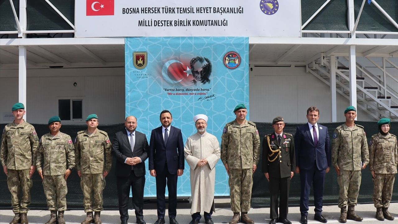Diyanet İşleri Başkanı Erbaş, EUFOR Türk Temsil Heyeti'ni Ziyaret Etti