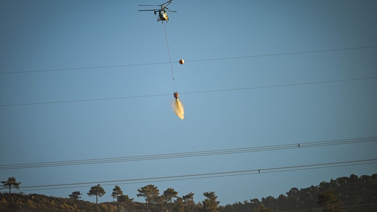 Hatay'daki Orman Yangını Havanın Gözünden Görüntülendi