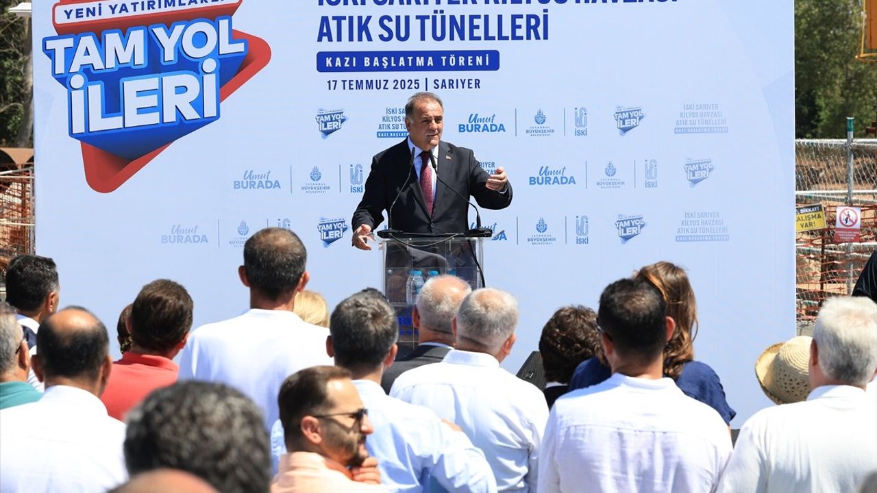 İstanbul'da Kilyos Havzası Atık Su Tünelleri Kazı Töreni Gerçekleşti