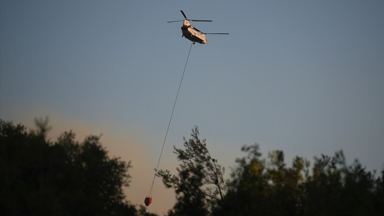 İzmir Buca'daki Orman Yangınına Müdahale Devam Ediyor