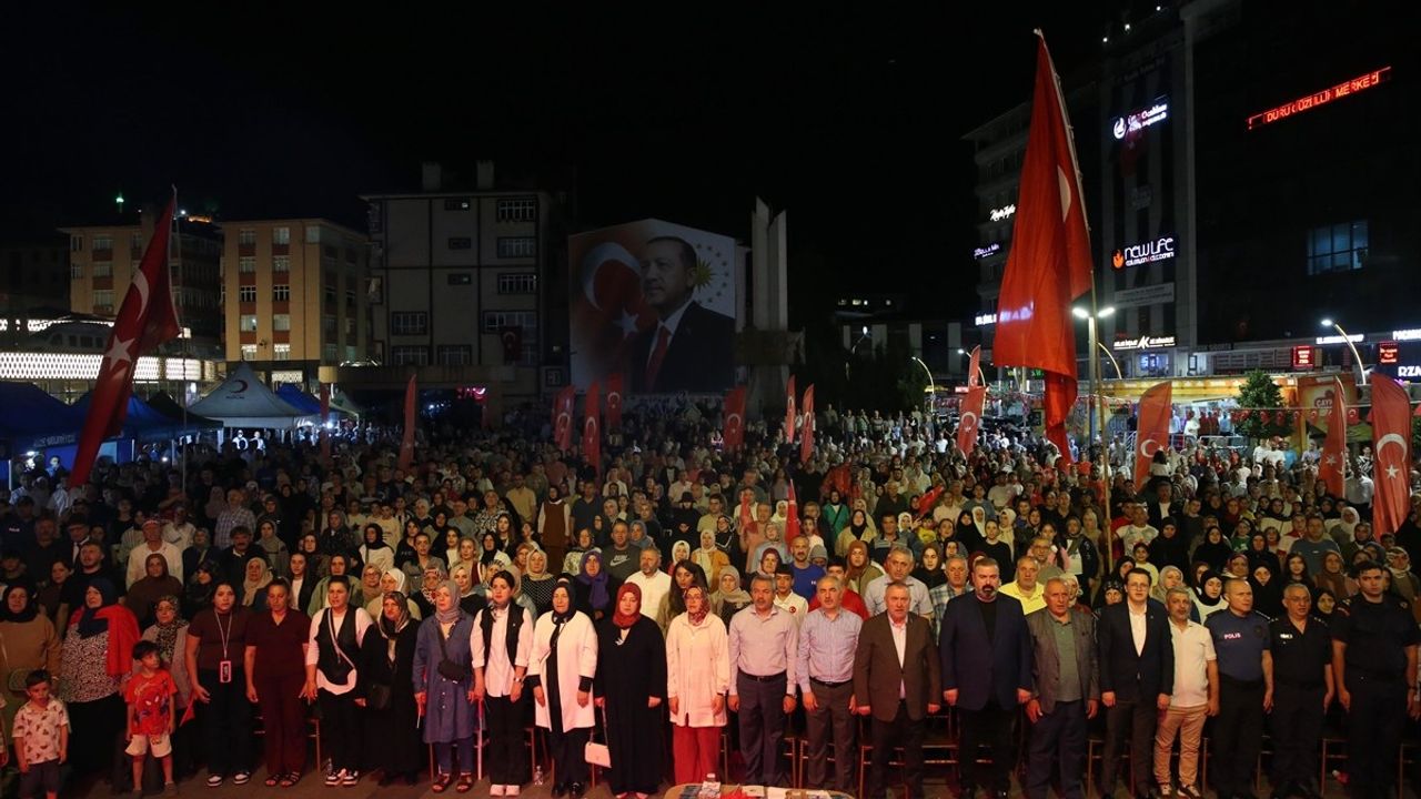 Karadeniz'de 15 Temmuz Demokrasi ve Milli Birlik Günü Etkinlikleri Coşkuyla Kutlandı