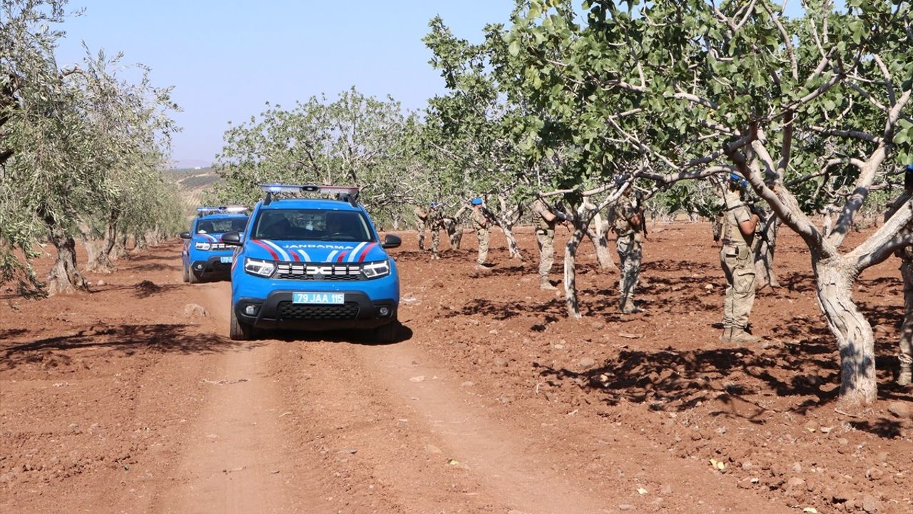 Kilis'te Jandarma, Antep Fıstığı Hırsızlığına Karşı Havadan ve Karadan Denetimlerde