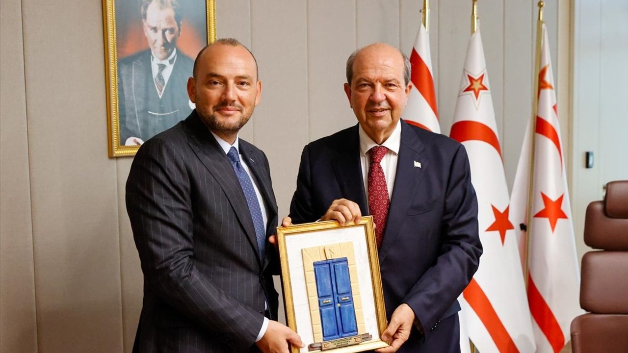 KKTC Cumhurbaşkanı Tatar, MÜSİAD Genel Başkanı Özdemir'i Ağırladı