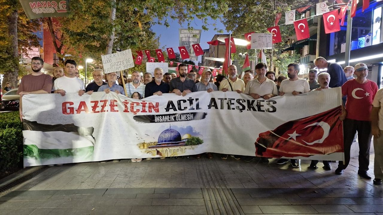 Kocaeli'de Filistin'e Destek Yürüyüşü: 60 Binden Fazla Ölü, 125 Binden Fazla Yaralı