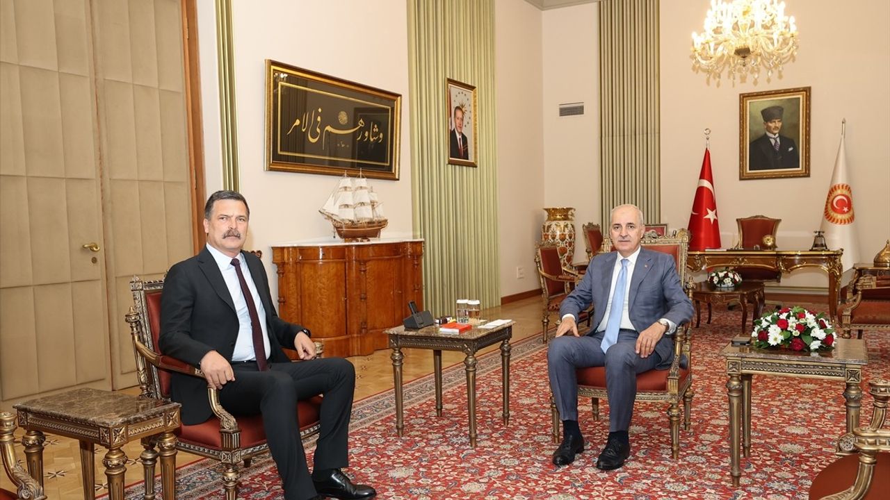 Kurtulmuş, TİP Genel Başkanı Erkan Baş'ı Kabul Etti