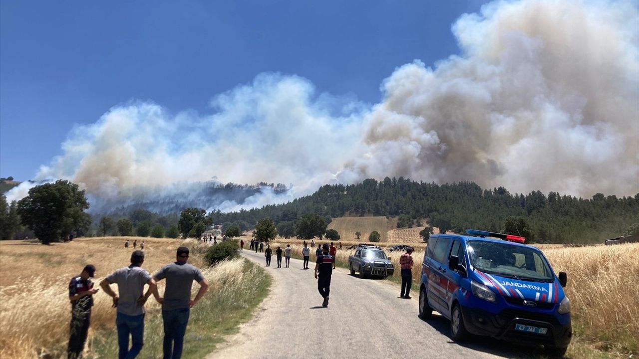 Kütahya'da Orman Yangınına Hızlı Müdahale