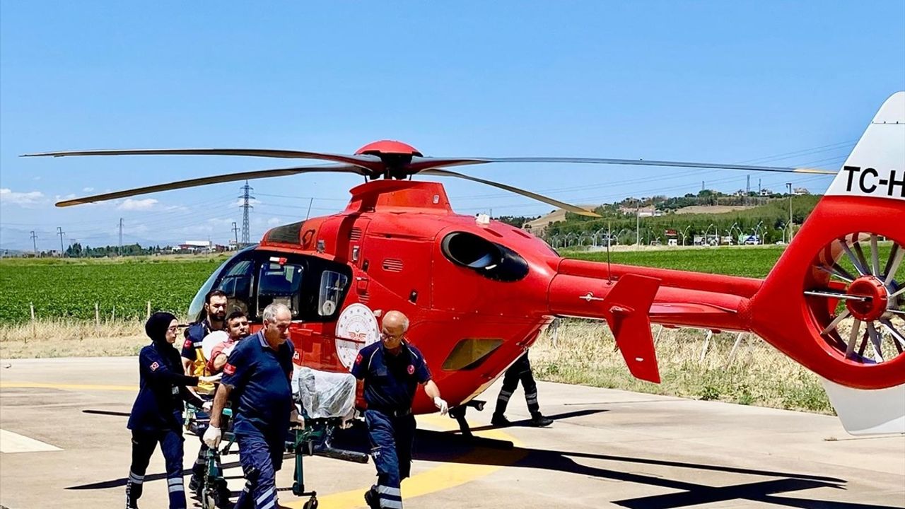 Lice'de Ambulans Helikopterle Hayat Kurtarıldı: Tendon Yaralanması