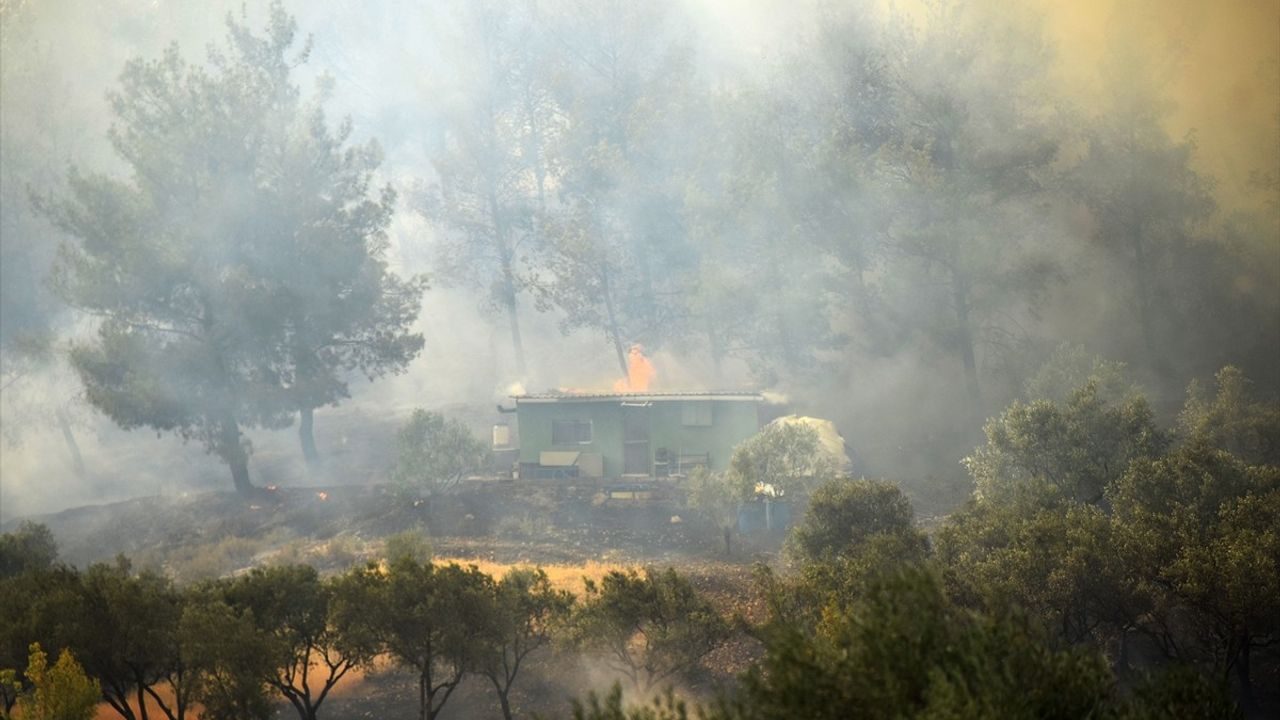 Manisa'daki Orman Yangınları: Bir Kontrol Altında, Diğeriyle Mücadele Devam Ediyor