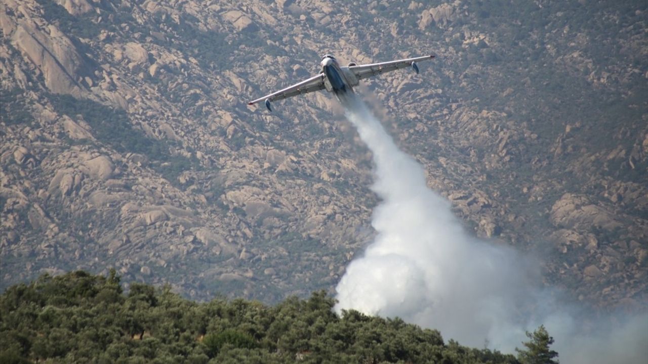 Milas'ta İkinci Orman Yangını, Söndürme Çalışmaları Devam Ediyor