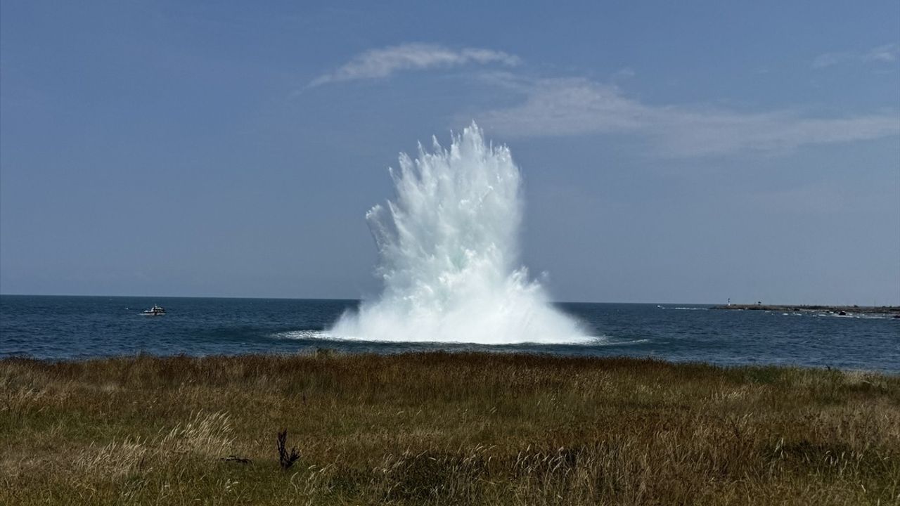 Ordu'da Denizde Bulunan Mayın İmha Edildi
