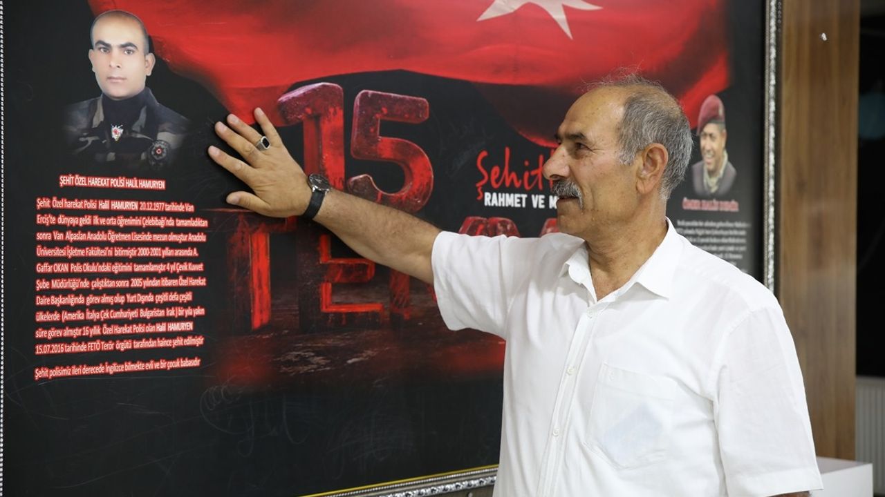 Şehit Polis Halil Hamuryen'in Hatırası Okulda Yaşatılıyor