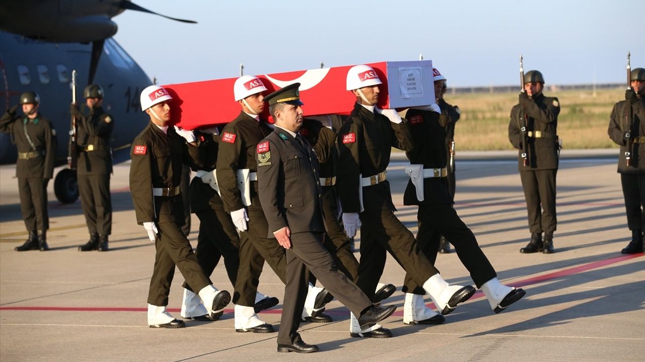 Şehit Uzman Çavuş Kani Obi'nin Cenazesi Ordu'ya Ulaştı