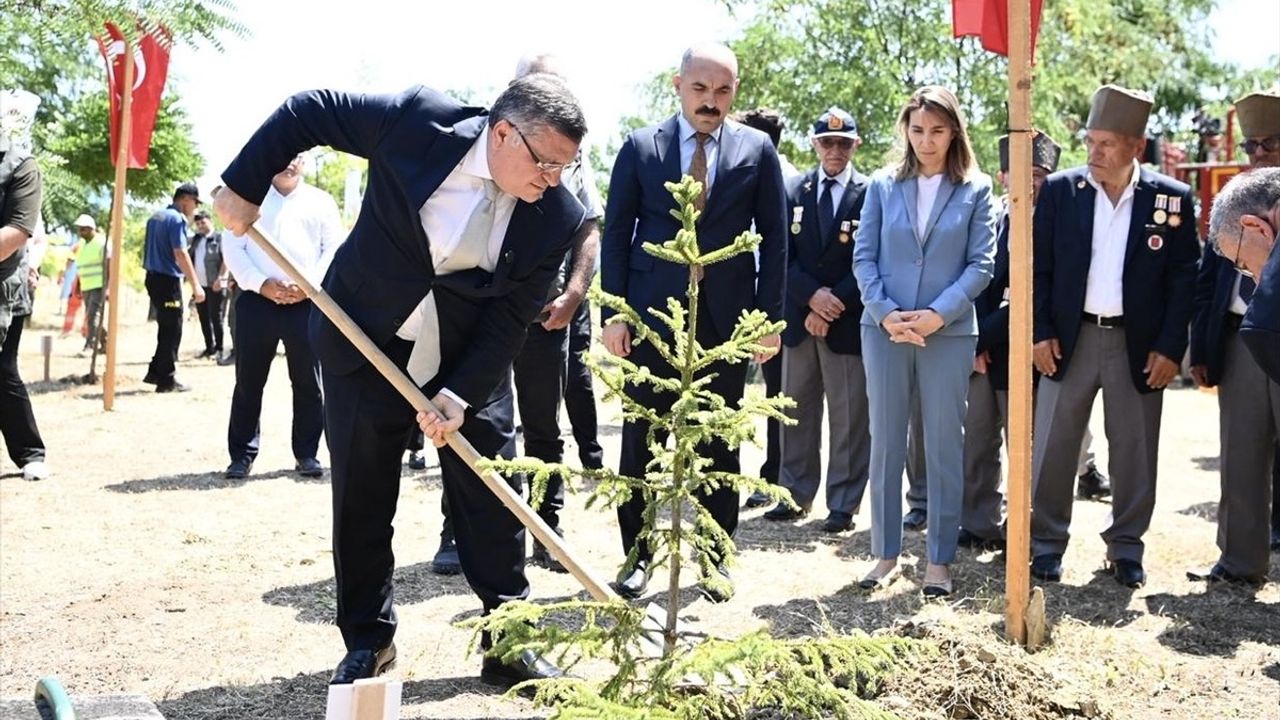 Sinop'ta 15 Temmuz Şehidi Açıkgöz İçin Hatıra Ormanı Bakımı