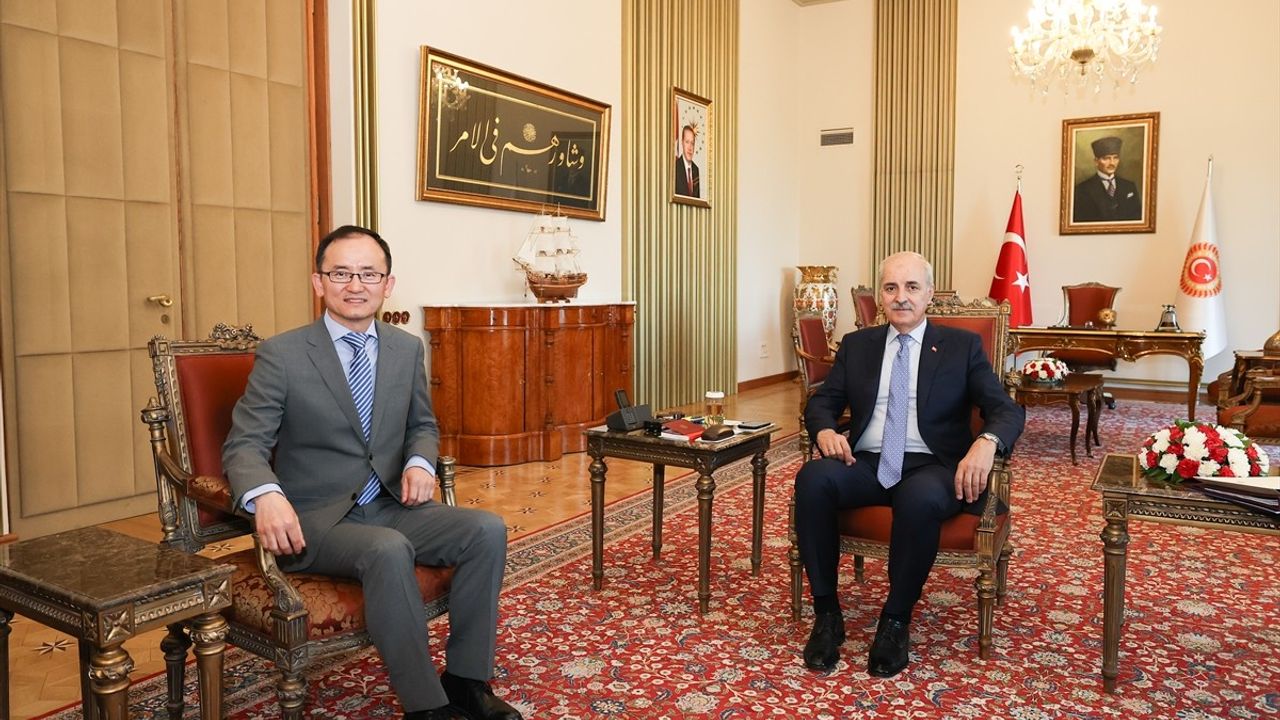 TBMM Başkanı Kurtulmuş, Çin Büyükelçisi Jiang Xuebin’i Kabul Etti