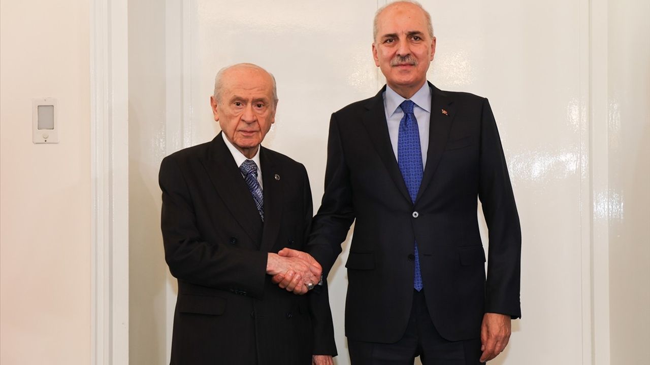 TBMM Başkanı Kurtulmuş, MHP Lideri Bahçeli'yi Ziyaret Etti