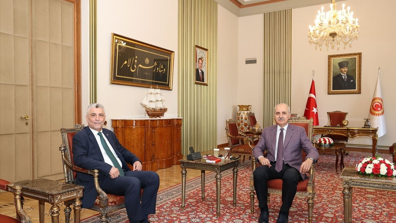 TBMM Başkanı Kurtulmuş, Ticaret Bakanı Bolat'ı Kabul Etti
